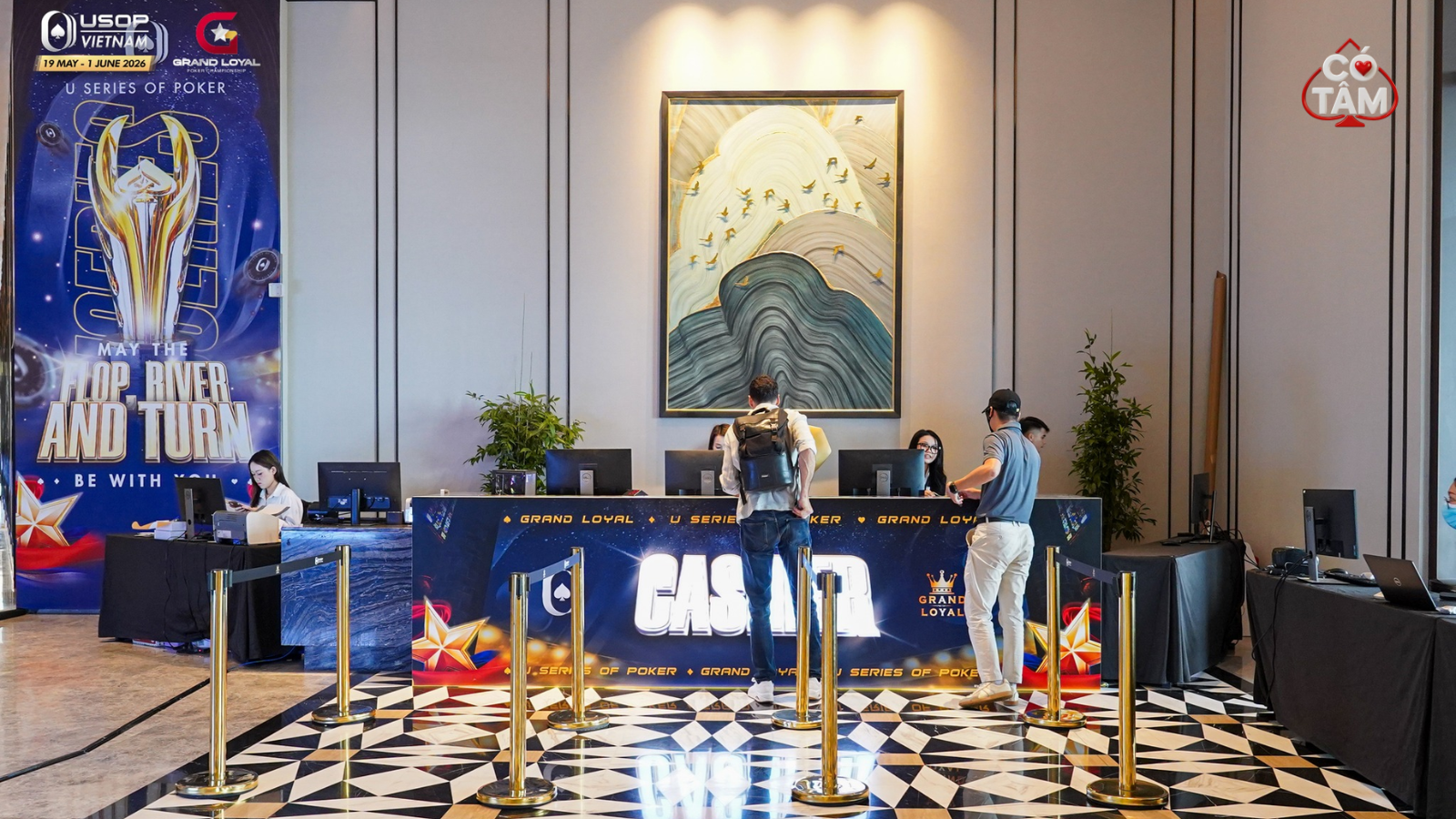 Khu vực Cashier chuyên nghiệp tại Grand Loyal x USOP Hạ Long.