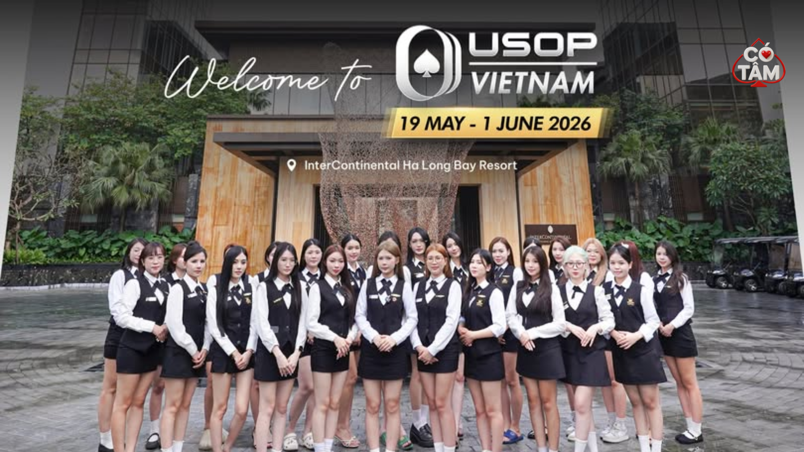 Đội ngũ Dealer chuyên nghiệp, rạng rỡ sẵn sàng cho ngày khai mạc USOP Hạ Long 2026.