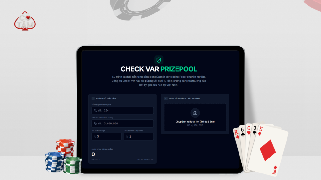 Công Cụ "Check VAR" Prize Pool Từ Poker Có Tâm