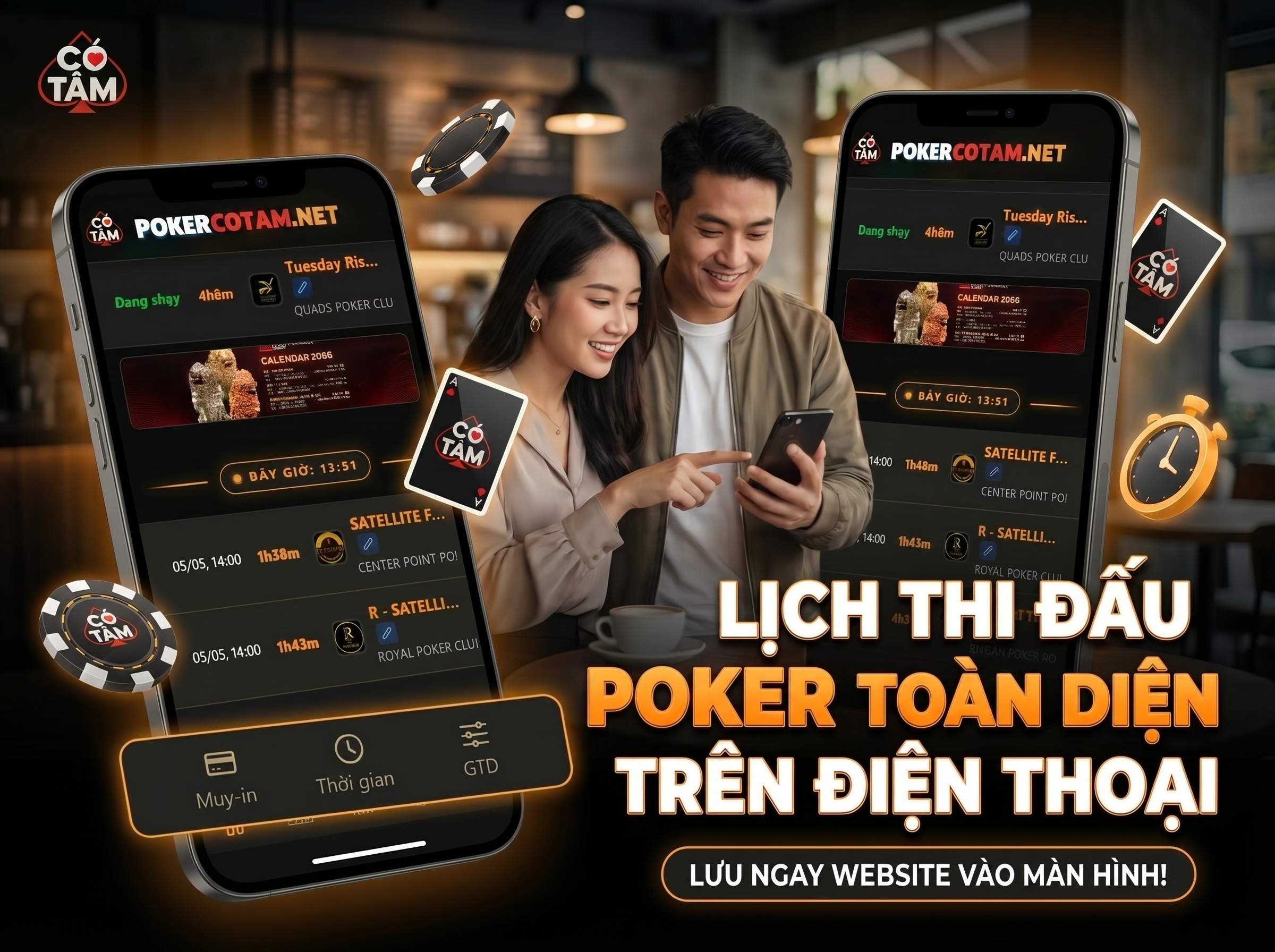 Poker Calendar: Lịch thi đấu trong tầm tay