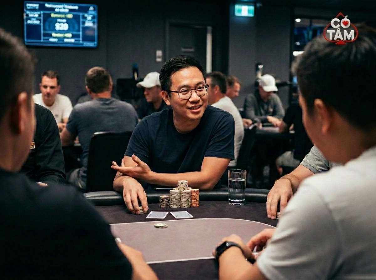 5 Dấu Hiệu Tâm Lý Phổ Biến Nhất: Bí Quyết Đọc Vị Đối Thủ Tại Bàn Poker 6 5 Dấu Hiệu Tâm Lý Phổ Biến Nhất Trên Bàn Poker: Dấu hiệu 1 - Giao tiếp trên bàn Poker
