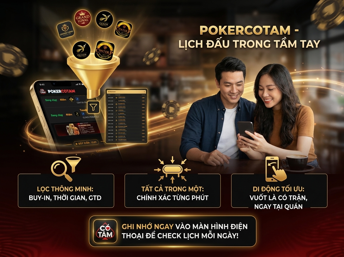 Poker Calendar chính là giải pháp toàn diện, giúp bạn tối ưu thời gian, quản lý Bankroll
