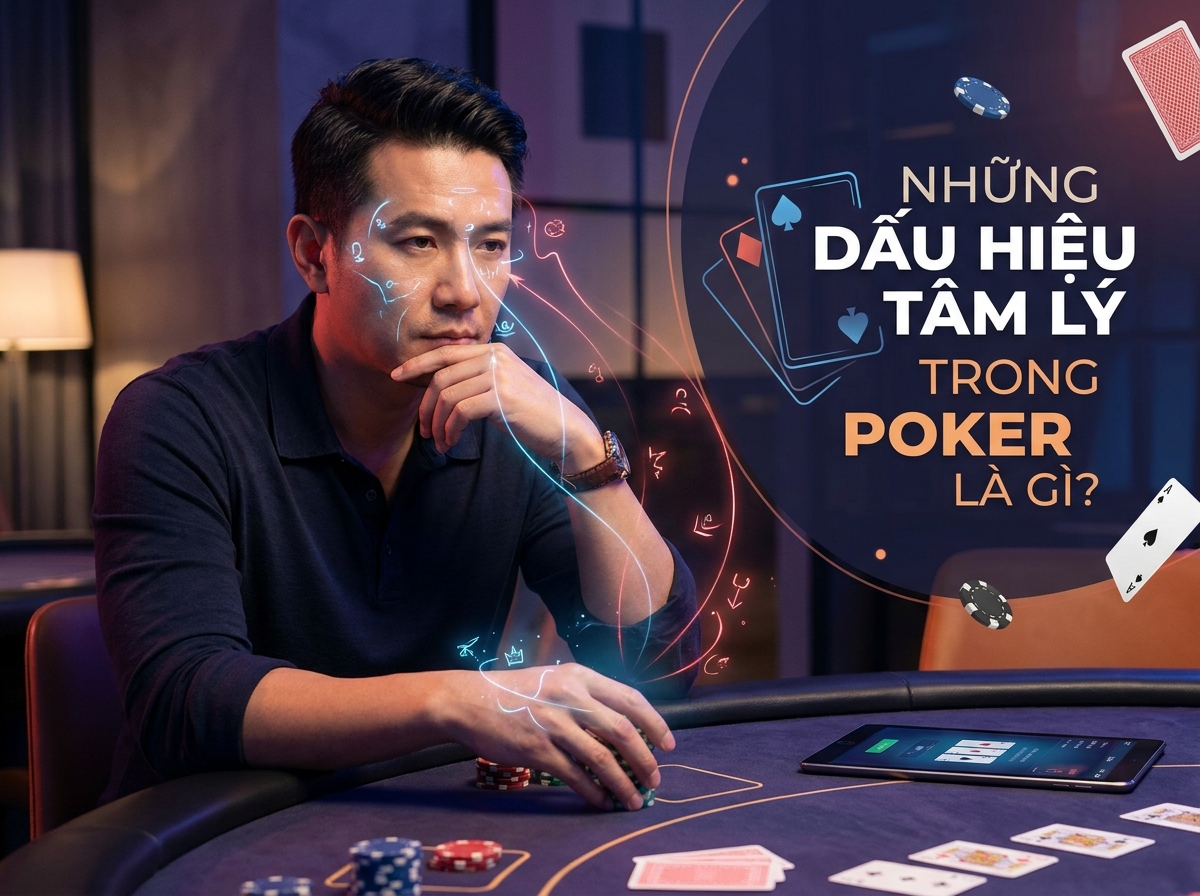 5 Dấu Hiệu Tâm Lý Phổ Biến Nhất: Bí Quyết Đọc Vị Đối Thủ Tại Bàn Poker 1 Dấu Hiệu Tâm Lý Trong Poker Là Gì
