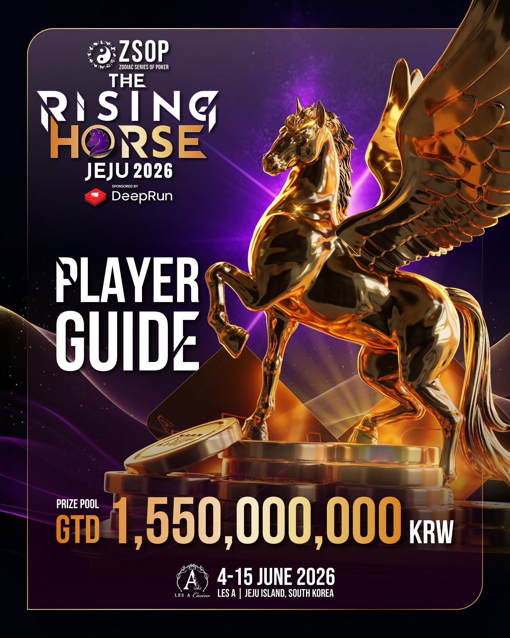 ZSOP Chào Sân Jeju Với Lễ Hội The Rising Horse 2026: GTD KRW 1.55B Và Cấu Trúc ITM 15% Tối Ưu Lợi Nhuận 2 ZSOP - Lịch thi đấu tháng 6 2026