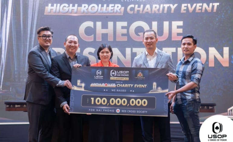 USOP Hải Phòng: Lễ trao tặng tiền từ thiện của “Sự kiện từ thiện High Roller” cho Hội chữ thập đỏ Hải Phòng