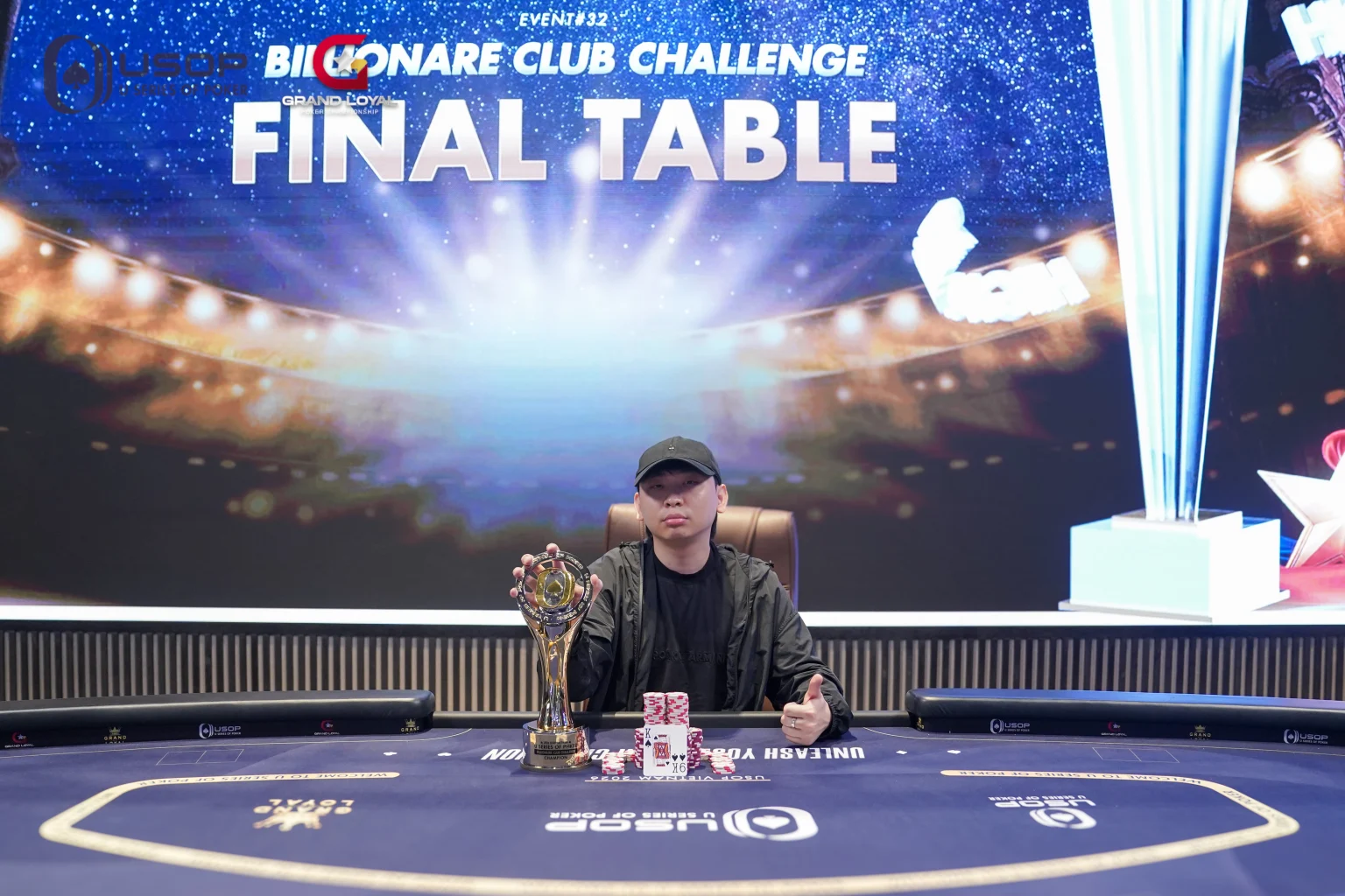 USOP Vietnam 2026: Peng Chen Phá “Dớp” Á Quân, Hốt Trọn Hơn 2B Tại Billionaire Club Challenge Bằng Cú Straight Flush Kinh Điển