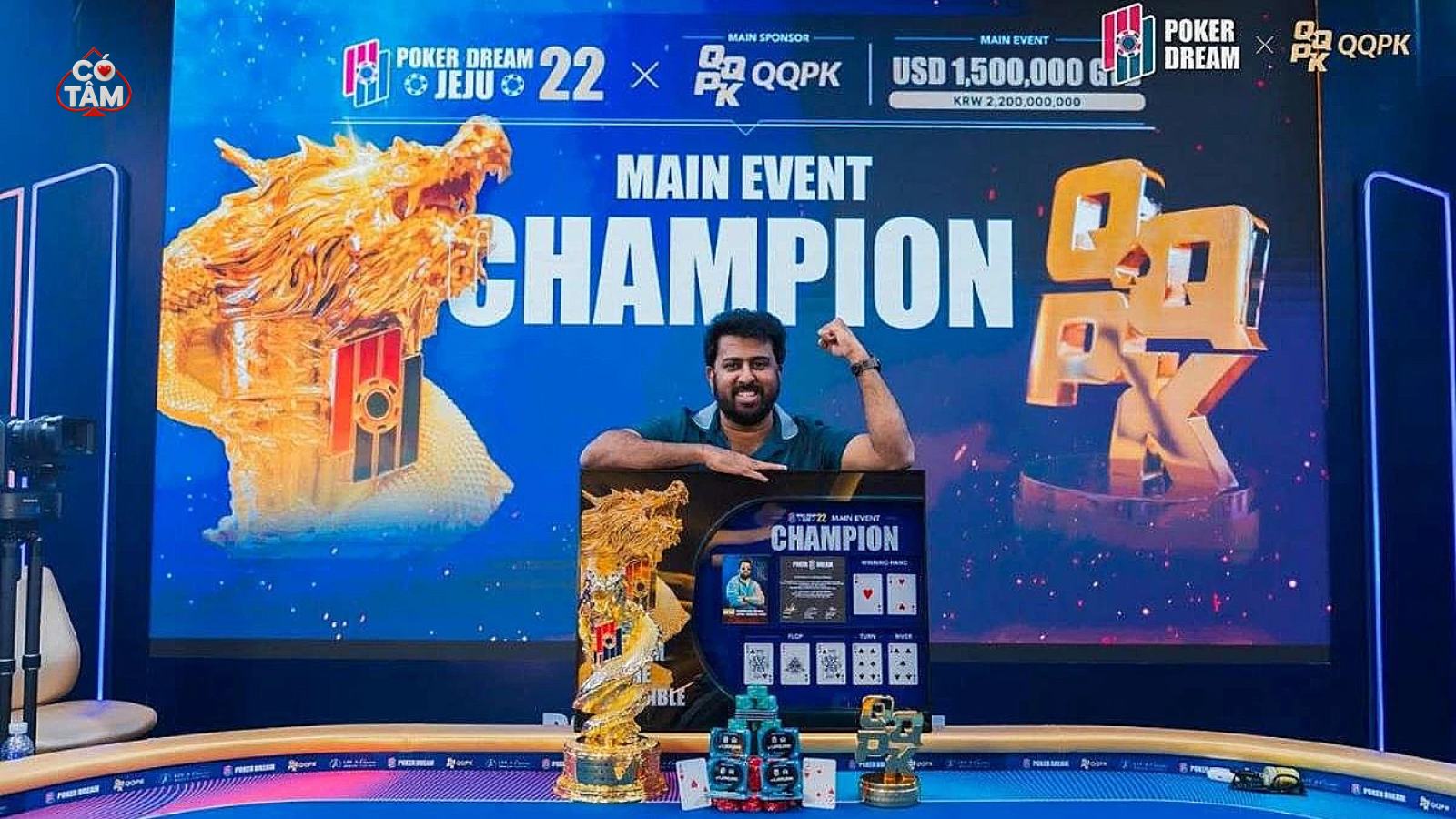 Manoj Pentakota Vô Địch Main Event Poker Dream 22 Jeju Sau Màn Thống Trị Final Table Đỉnh Cao