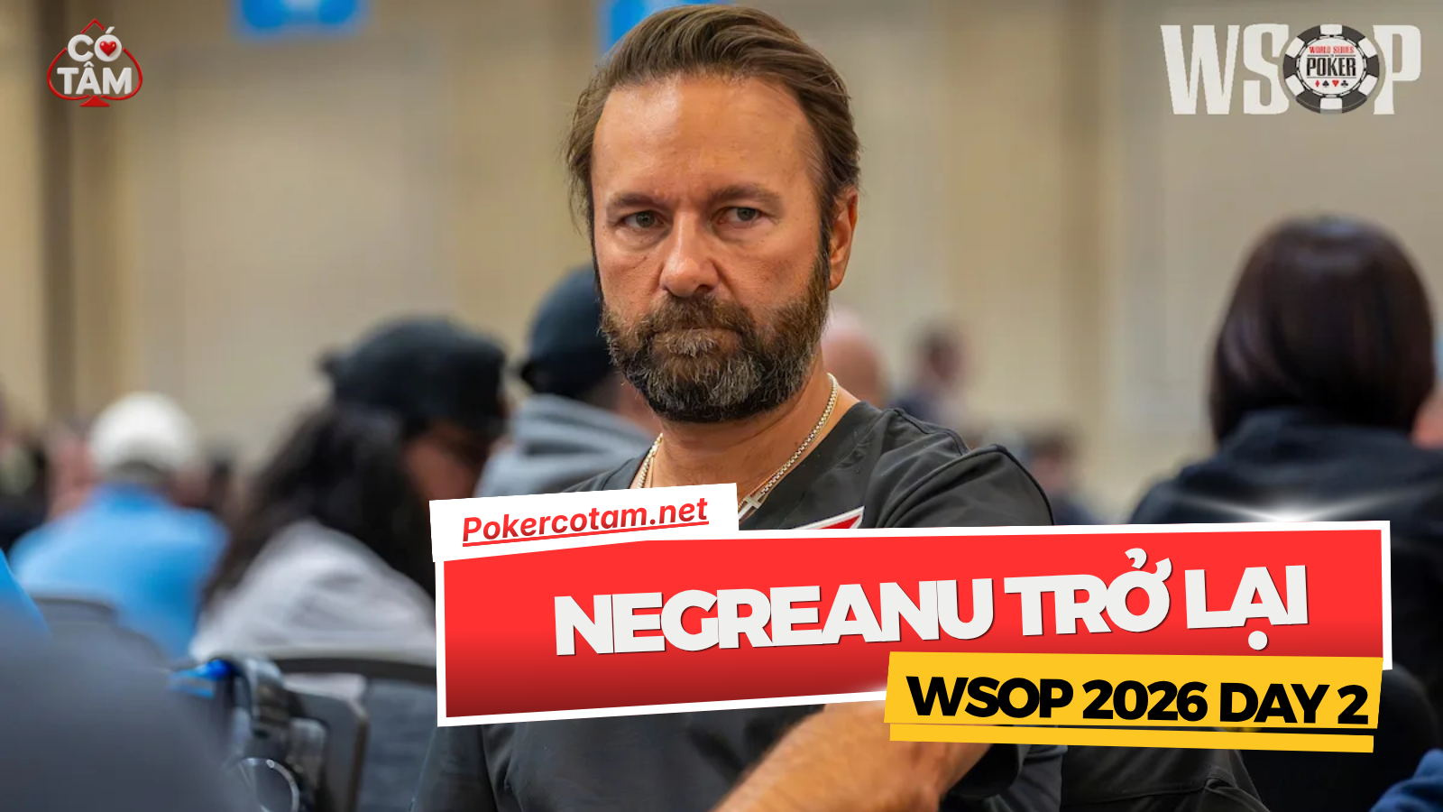 WSOP 2026: Cục Diện Ngày Thi Đấu Thứ 2 Cùng Sự Trở Lại Của Negreanu Và Seed