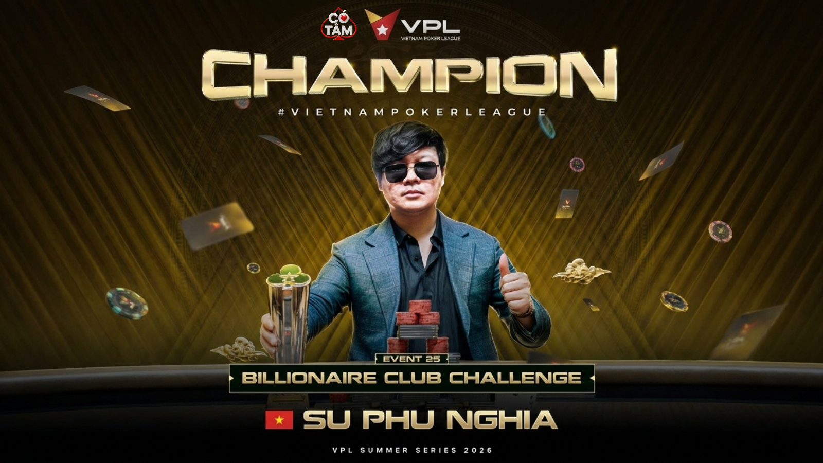 Chân Dung Nhà Vô Địch Billionaire Club Challenge: “Sư Phụ Nghĩa” & Cú Đúp Kỷ Lục Tại VPL Summer Series