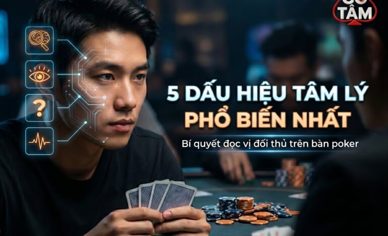 5 Dấu Hiệu Tâm Lý Phổ Biến Nhất: Bí Quyết Đọc Vị Đối Thủ Tại Bàn Poker