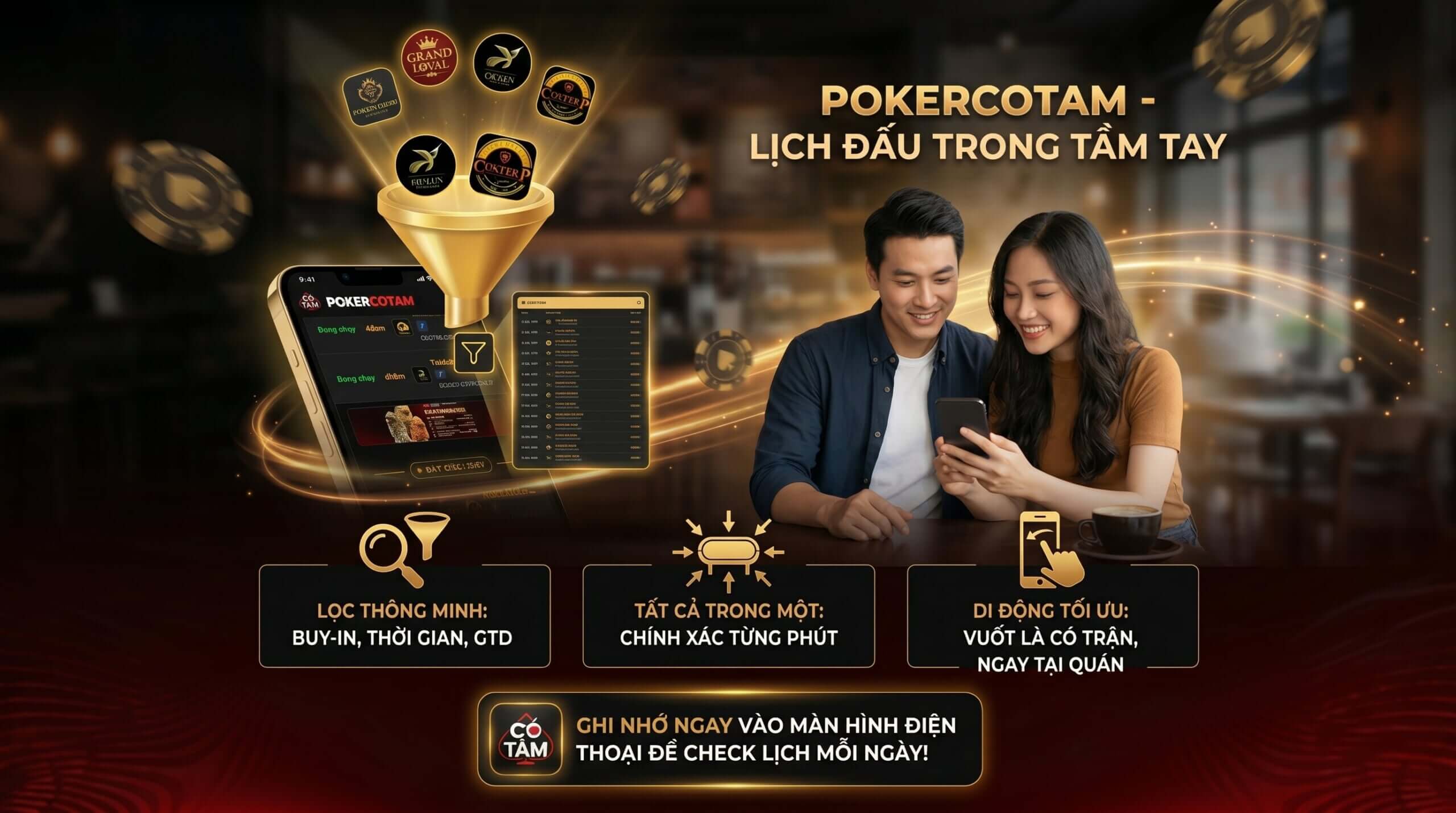 Giải quyết “nỗi đau” tìm lịch thi đấu: Chính thức ra mắt Poker Calendar