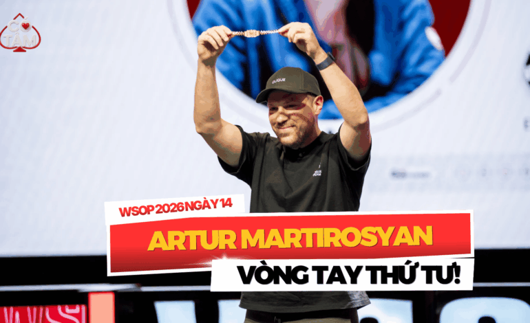 WSOP 2026 Ngày 14: Artur Martirosyan Đoạt Vòng Tay Thứ Tư, Giới High Roller Thống Lĩnh Đấu Trường Mixed Games