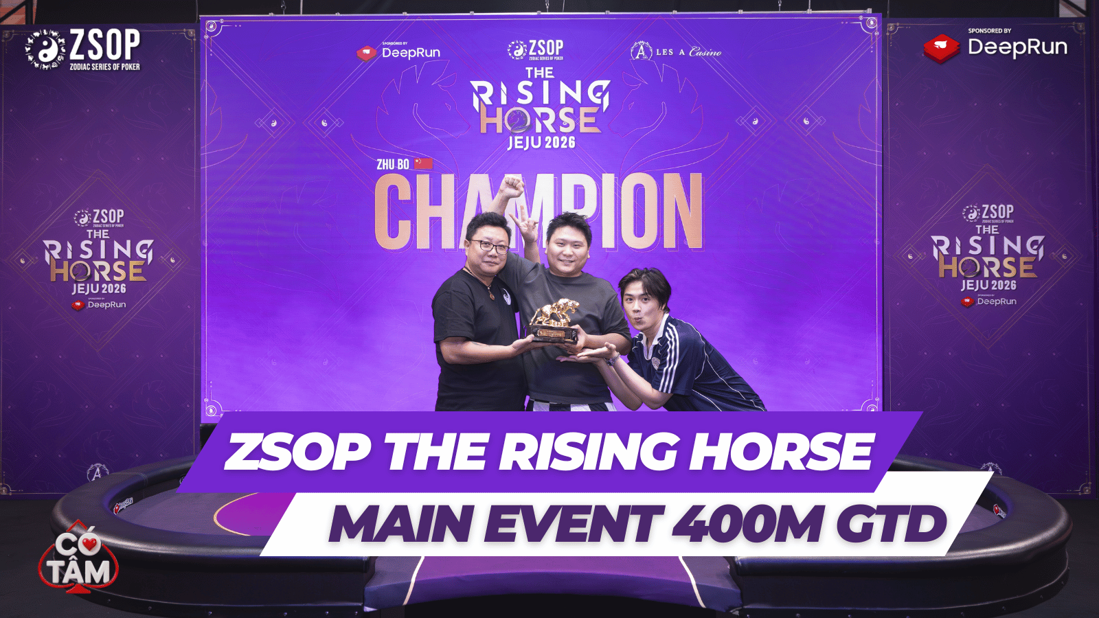 ZSOP The Rising Horse 2026: Đỉnh Cao Main Event KRW 400M GTD Tại JeJu