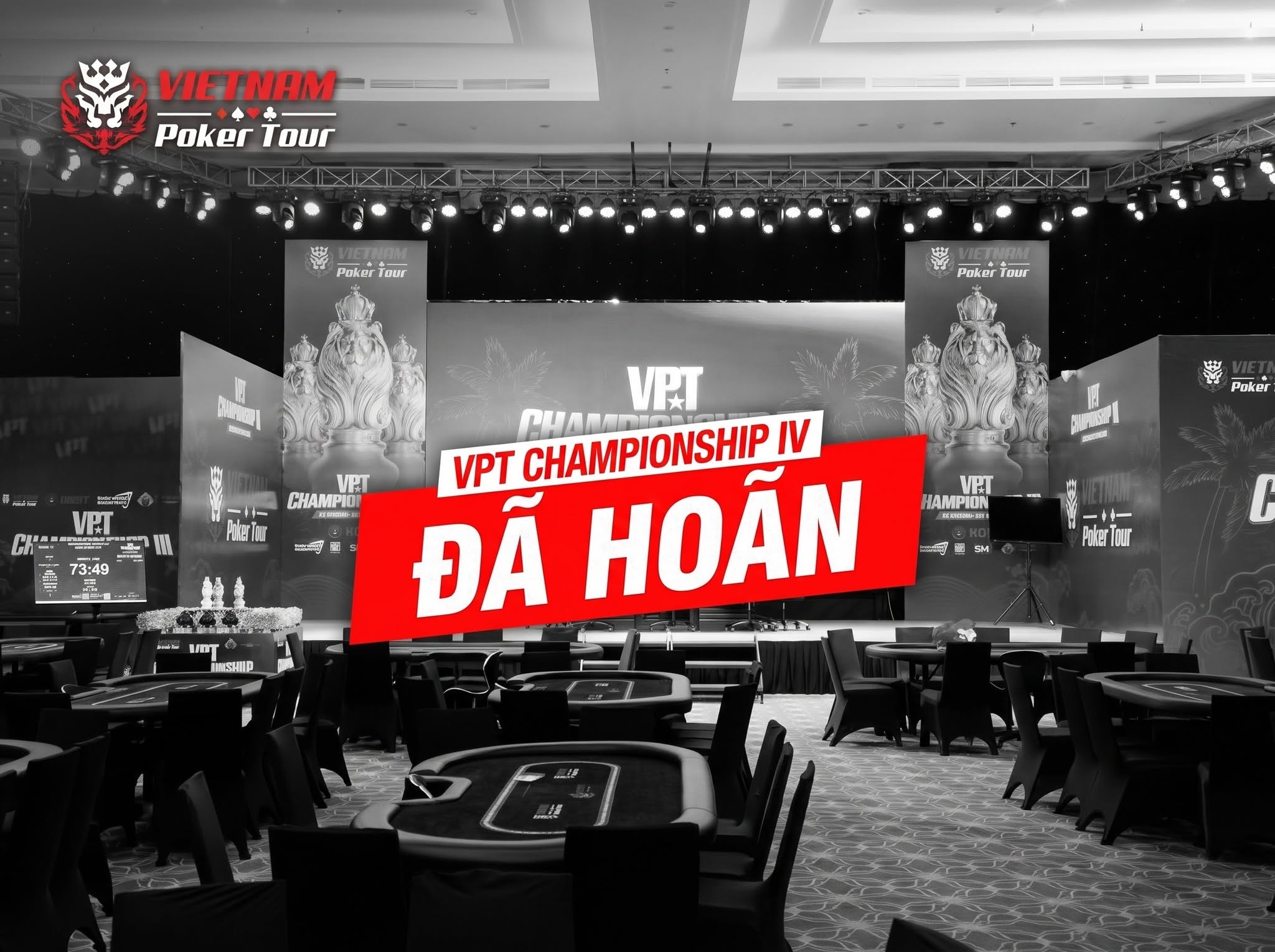 VPT Championship IV chính thức tạm hoãn: Một sự đáng tiếc cho cộng đồng Poker TPHCM