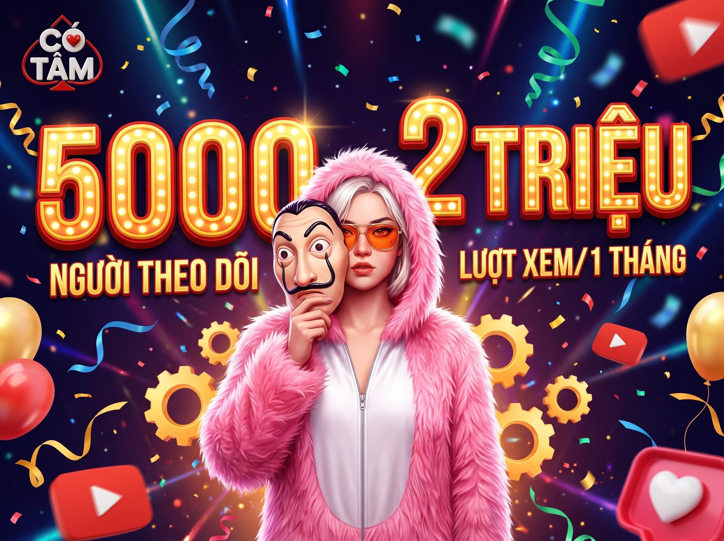 Fanpage Poker Có Tâm đạt 5000 followers và 2 triệu lượt views/1 tháng