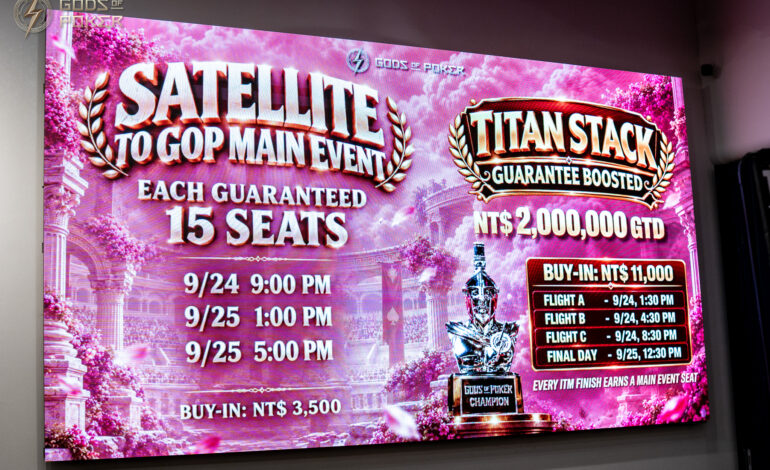 GOP Taipei Main Event đối mặt nguy cơ Overlay và bài toán về cấu trúc giải đấu